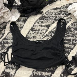 Black crop top